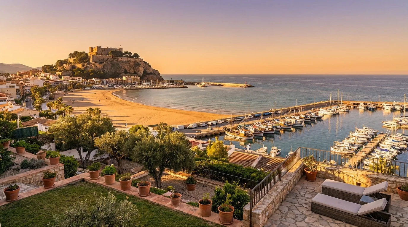 Outdoor living terrace with kamado bbqs in Dénia, Costa Blanca, Spain