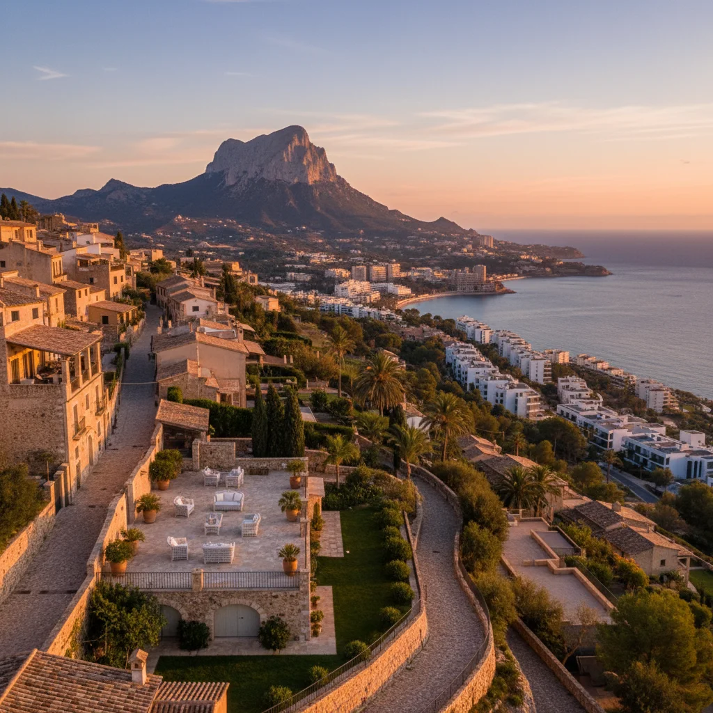Outdoor living terrace with pizza ovens in Finestrat, Costa Blanca, Spain