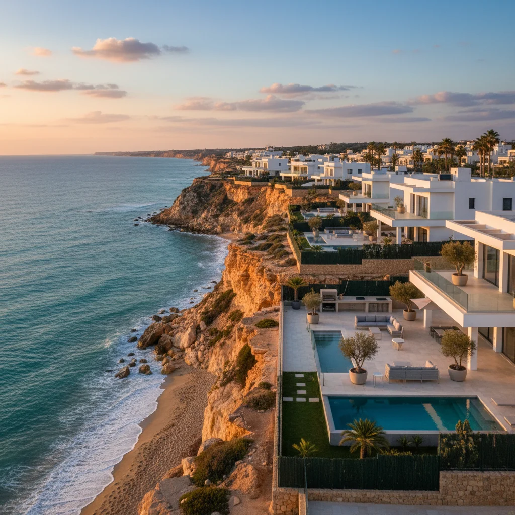 Outdoor living terrace with kamado bbqs in Gran Alacant, Costa Blanca, Spain