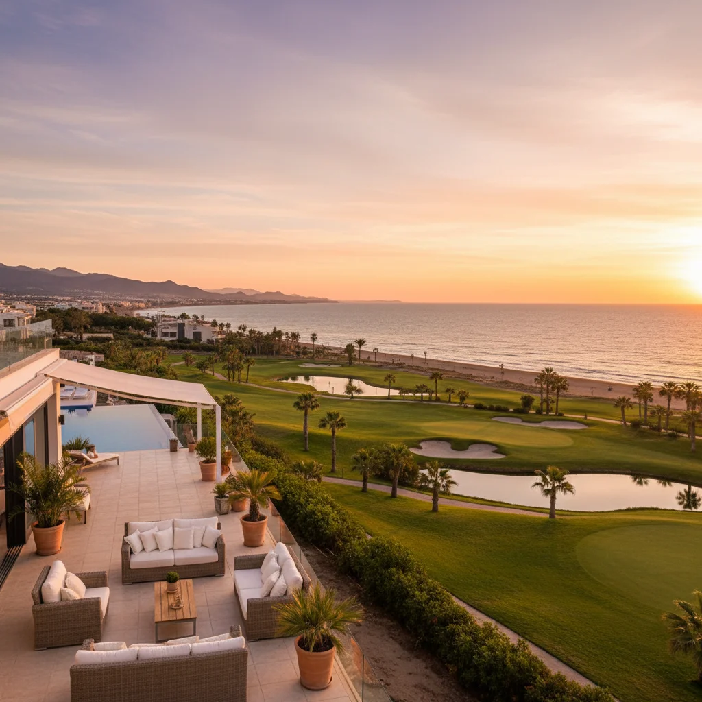Outdoor living terrace with outdoor kitchens in Pilar de la Horadada, Costa Blanca, Spain